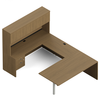 Photo of newland-management-u-shaped-suite-72-w-x-102-d gallery image 1. Gallery 1. Details at Oburo, your expert in office, medical clinic and classroom furniture in Montreal.