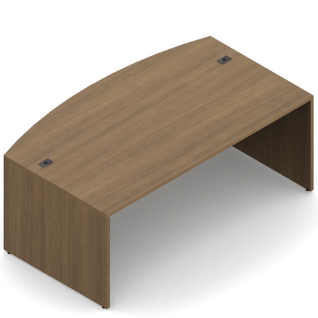 Photo of Newland | 72"W x 42"D Bow Front Desk, vue 1, available at Oburo in Montreal