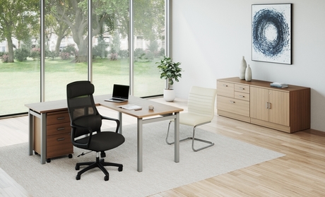 Photo of Newland | "L" Shaped Desk - 72"W x 72"D, vue 1, available at Oburo in Montreal