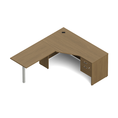 Photo de newland-bureau-en-l-de-78-po-l-x-66-po-p image de galerie 1. Gallery 1. Tous les détails chez Oburo, expert en mobilier de bureau pour la clinique ou la salle de classe à Montréal.