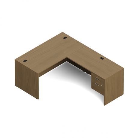 Photo of newland-l-shaped-desk-60-w-x-78-d gallery image 1. Gallery 1. Details at Oburo, your expert in office, medical clinic and classroom furniture in Montreal.