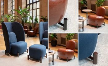 Photo of opal-lounge-chair-and-ottoman gallery image 1. Opal - Lounge chair and Ottoman Image 8. Details at Oburo, your expert in office, medical clinic and classroom furniture in Montreal.