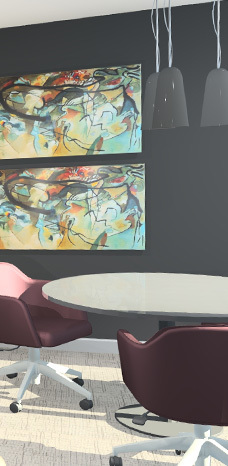 Bureau bien aménagé