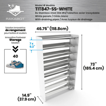 Photo of Commercial Boot Rack 47" wide image 2