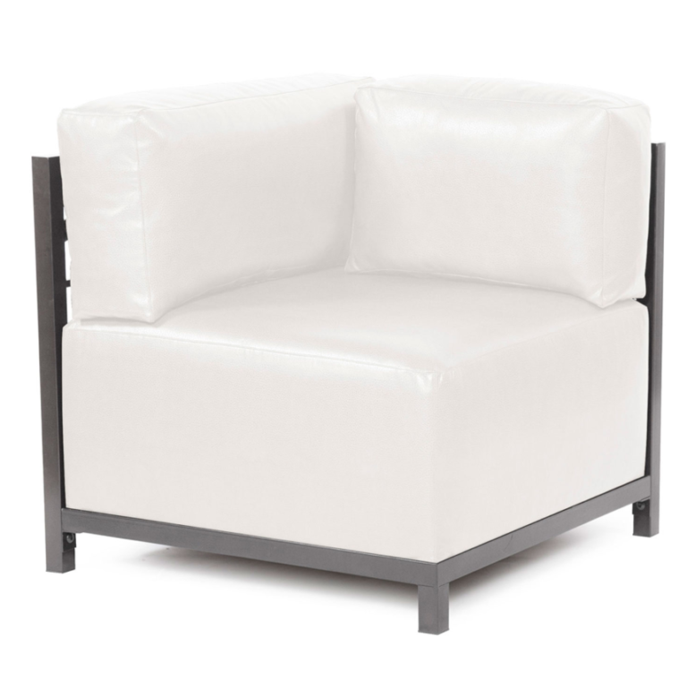 Ocean TentsWhite Leather Corner Chair