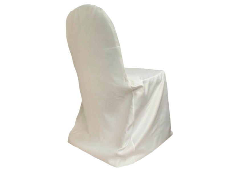Ocean TentsWhite Matte Satin Hotel Chair Cover