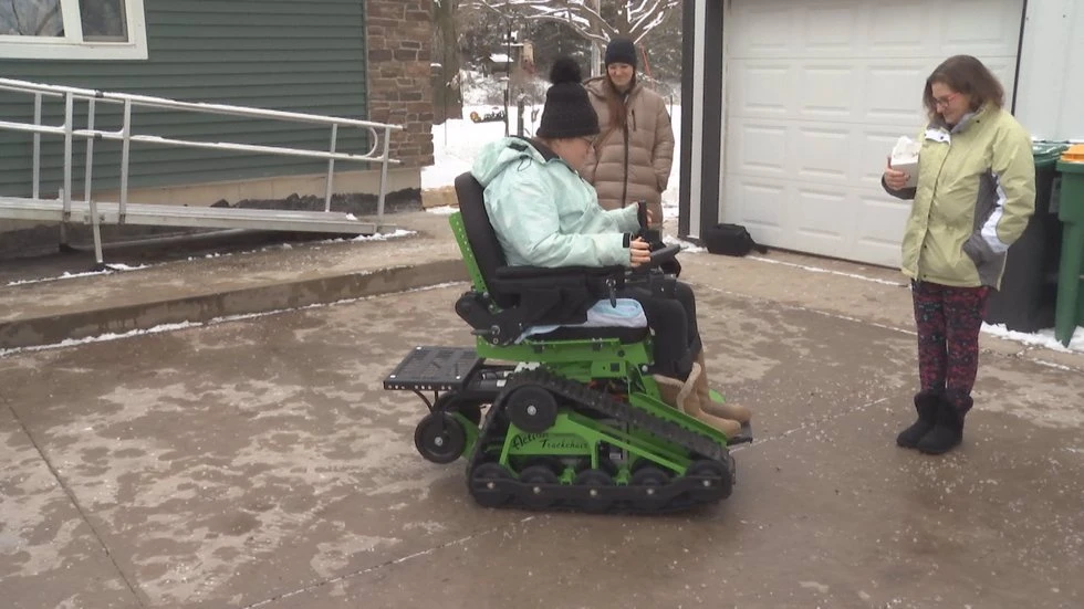 Waupun 2022 Christmas Parade Waupun Woman Surprised With All-Terrain Wheelchair