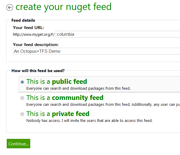 MyGet feed