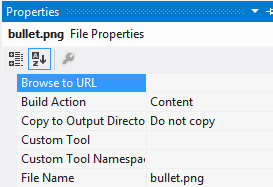Build action = Content Build action = Content
