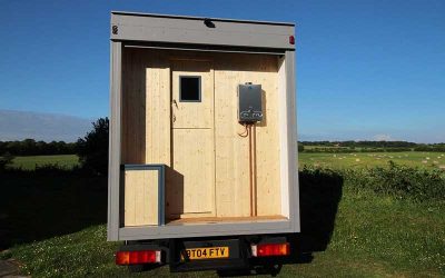 Rear of van