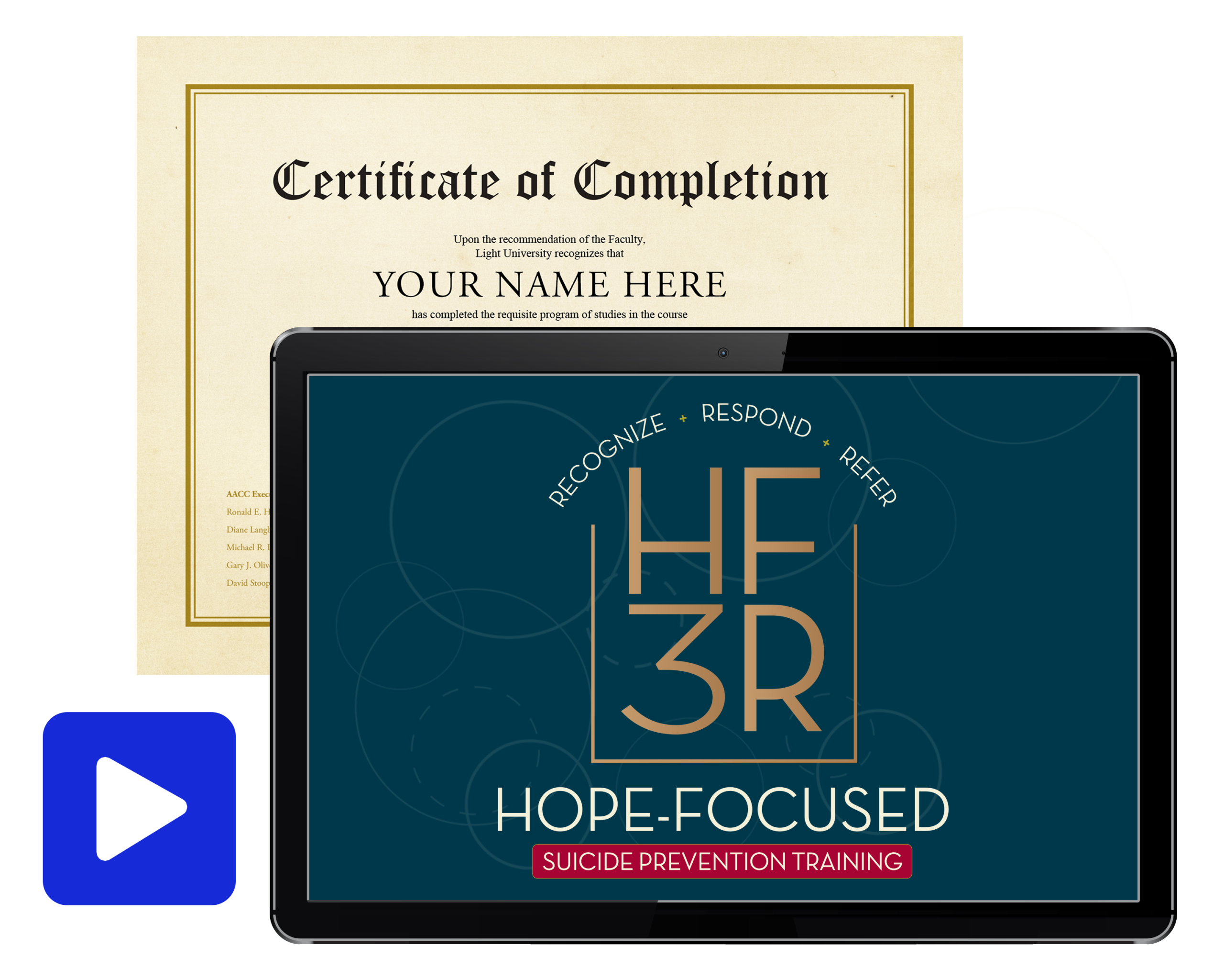 Hope-focused 3 “R” (HF3R) Suicide Prevention Training