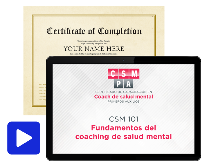 CSM 101: Fundamentos del coaching de salud mental