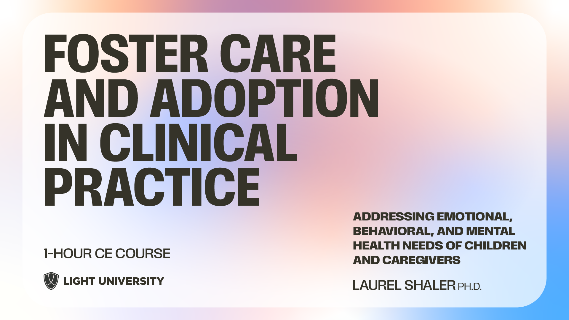 Foster Care and Adoption in Clinical Practice