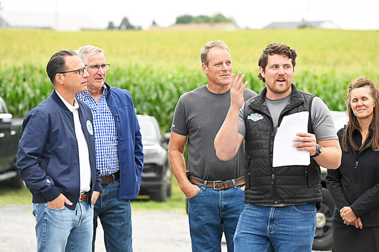 Shapiro touts faster permits at Martinsburg’s Kulp Family Dairy farm