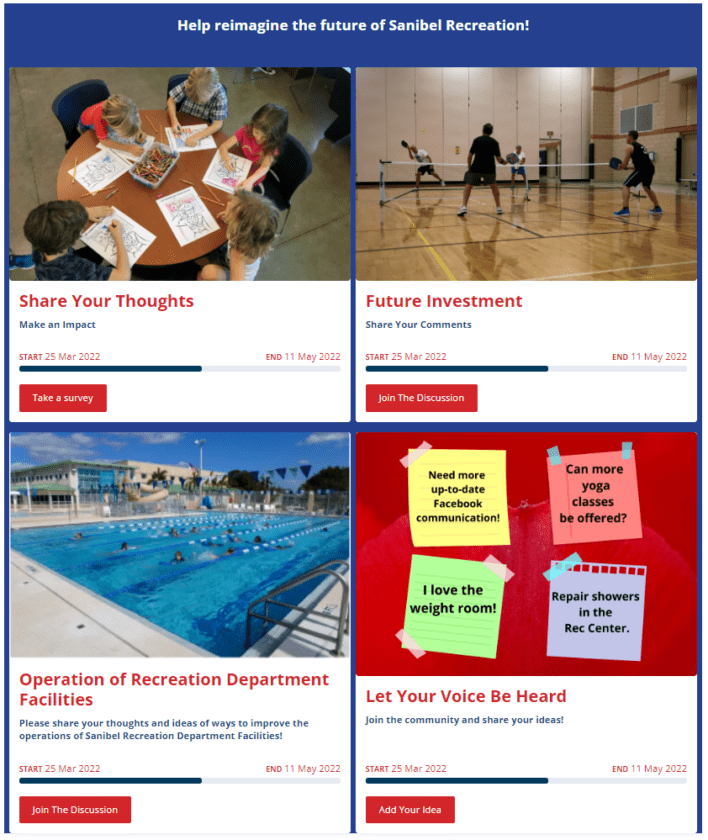 City extends deadline for public input on recreation | News, Sports, Jobs - SANIBEL-CAPTIVA - Island Reporter, Islander and Current - Vimarsana News