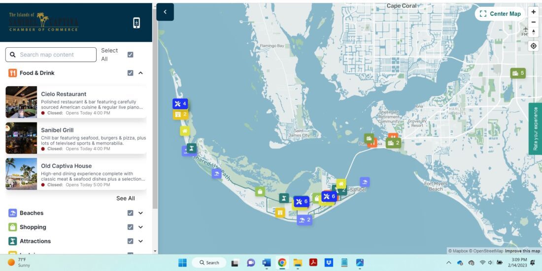 Chamber creates interactive guide to open island businesses | News, Sports, Jobs - SANIBEL-CAPTIVA - Vimarsana News