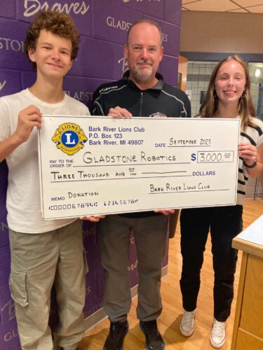 Bark River Lions support robotics program | News, Sports, Jobs - Vimarsana News
