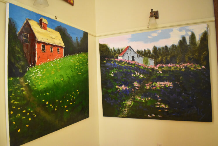 Local artist's large landscapes on display | News, Sports, Jobs - Vimarsana News