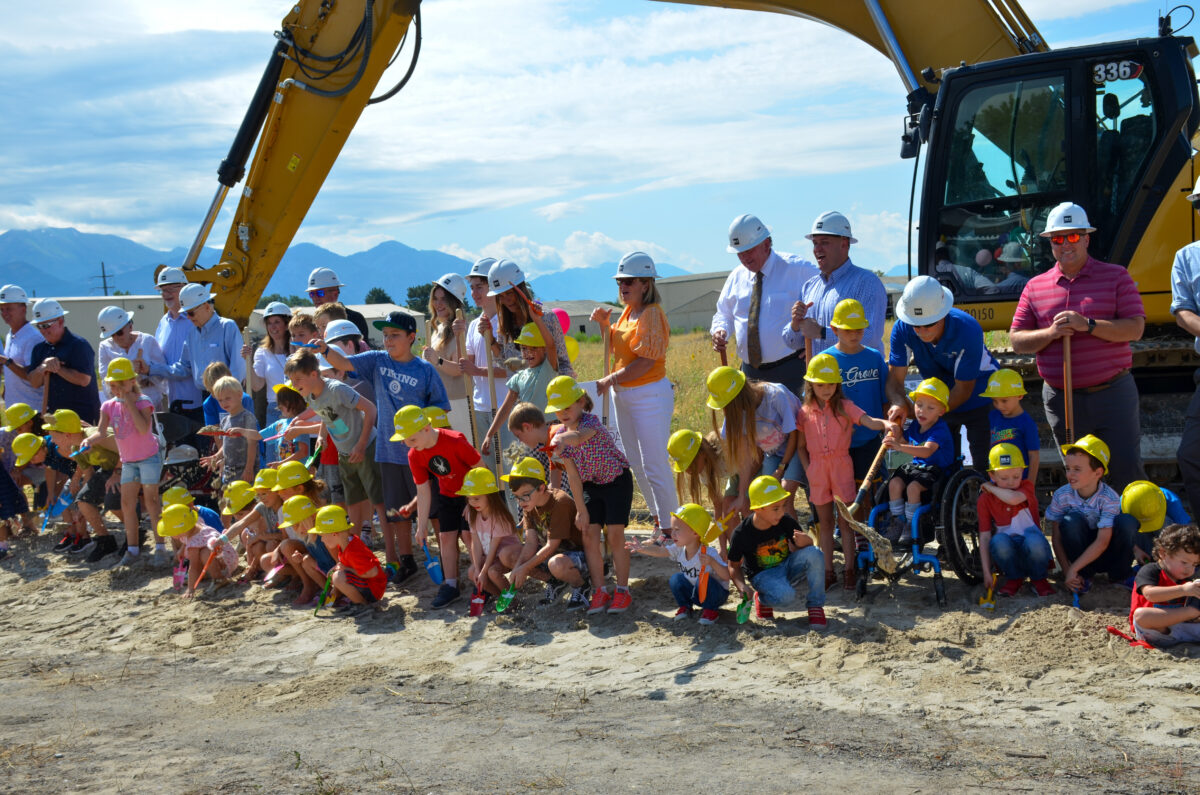 Children participate in groundbreaking for Cook Family Park in Pleasant Grove | News, Sports, Jobs - Vimarsana News