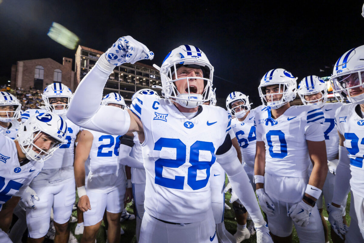 All about the moments for BYU football senior Tanner Wall in final home game