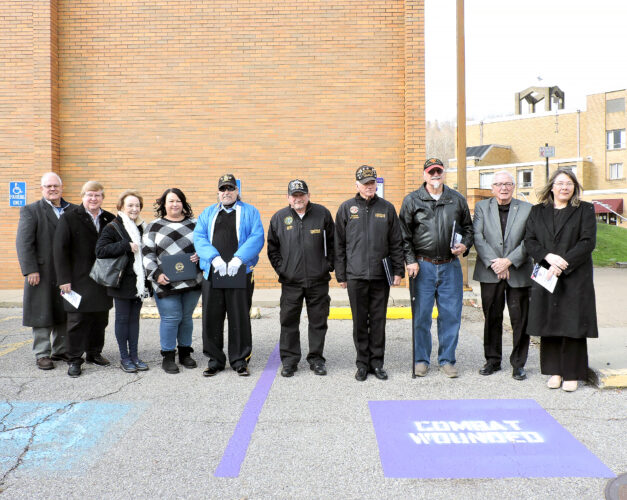 Weirton dedicates parking spaces for Purple Heart recipients | News, Sports, Jobs - Vimarsana News