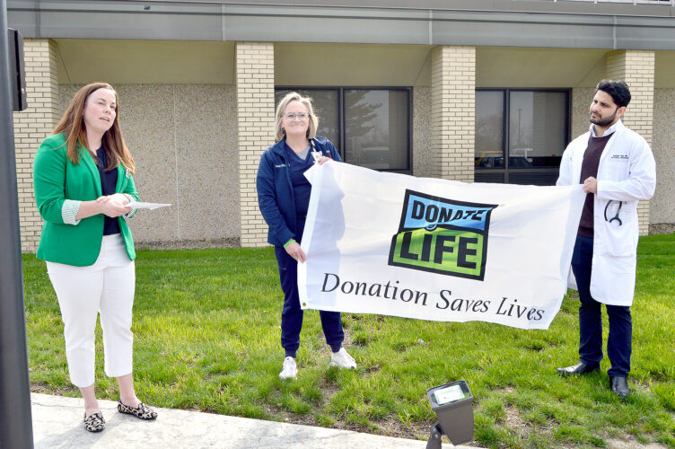 Flag at Trinity West raises awareness for organ donation | News, Sports, Jobs - Vimarsana News