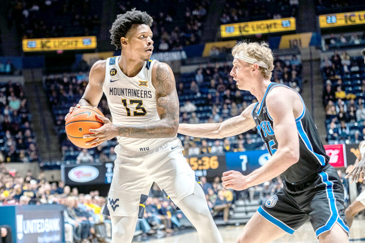 West Virginia men fall at home to BYU, 73-69