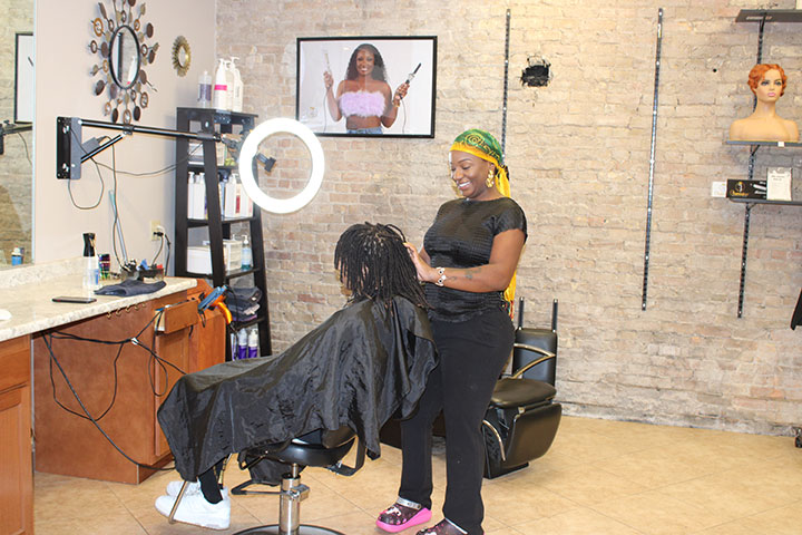 IM woman's skills in natural hair styling lead to NMU job | News, Sports, Jobs - Vimarsana News