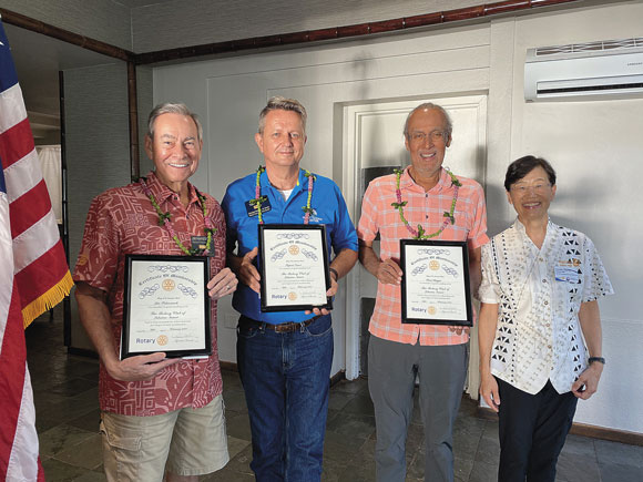 Rotary Club of Lahaina Sunset welcomes three new members | News, Sports, Jobs - Vimarsana News