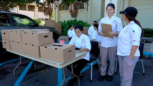 UH Maui College culinary students distribute 1,600 produce boxes | News, Sports, Jobs - Vimarsana News