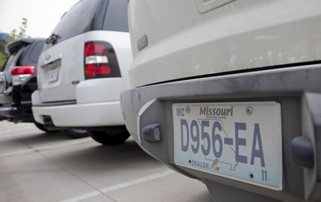 Out of state Dealer Transit plates