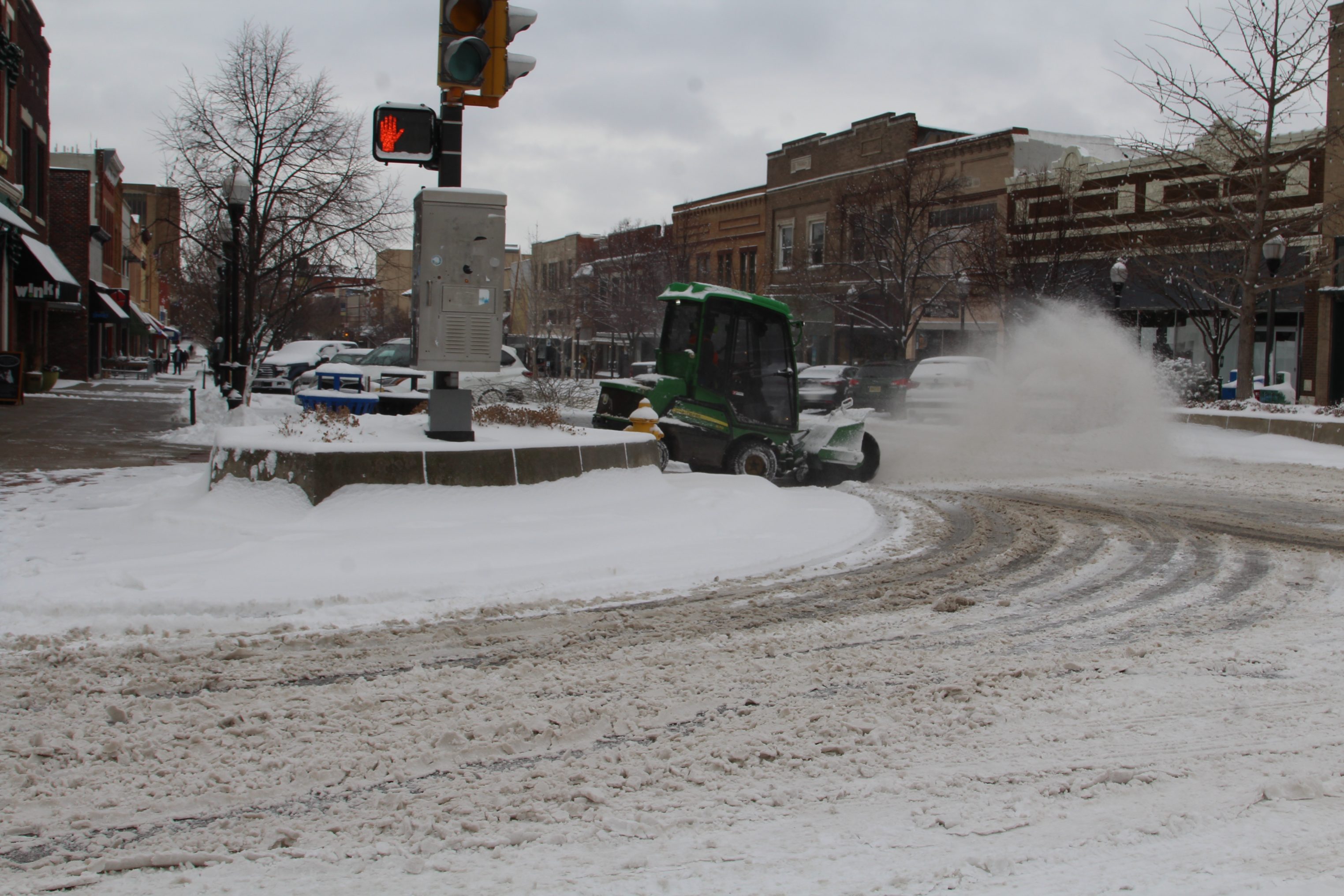 First snowfall of the year drops 2 to 3 inches over layer of ice News