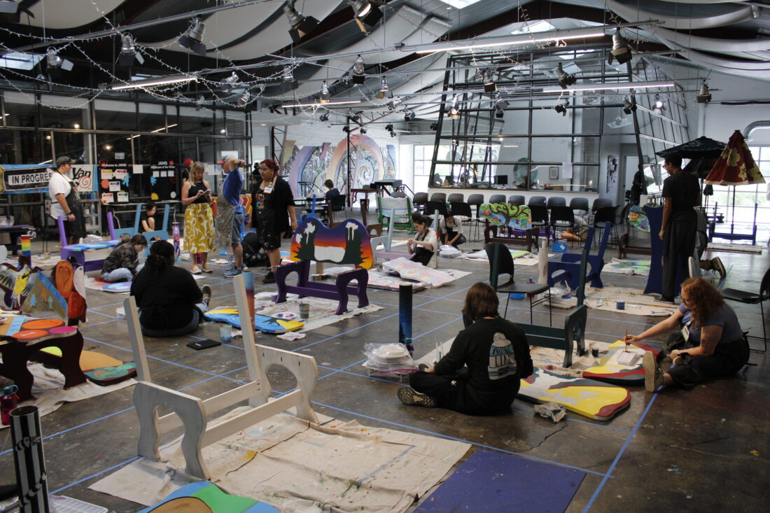 For Van Go's youth artists, 'Benchmark' process is more than just painting benches | News, Sports, Jobs - Lawrence Journal-World: news, information, headlines and events in Lawrence, Kansas - Vimarsana News