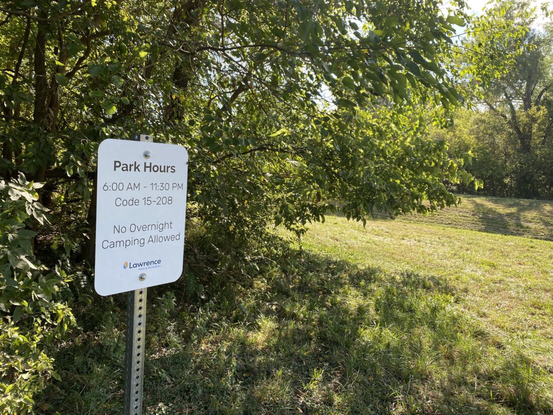 'No Overnight Camping Allowed' signage posted in North Lawrence; signs have been posted at other city parks since last year | News, Sports, Jobs - Lawrence Journal-World: news, information, headlines and events in Lawrence, Kansas - Vimarsana News