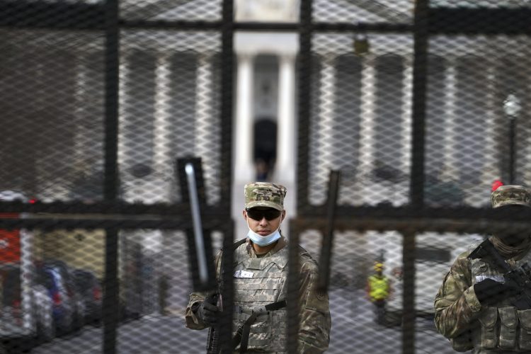 Protests start small at fortified US statehouses | News, Sports, Jobs - Vimarsana News