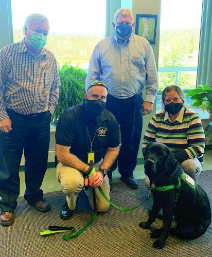 County's newest service dog visits the commissioners | News, Sports, Jobs - Vimarsana News
