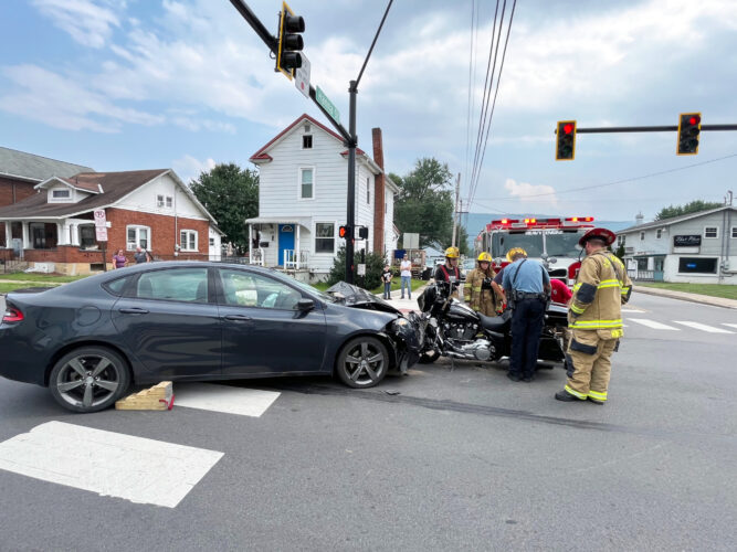 Motorcycle, vehicle crash in Lock Haven | News, Sports, Jobs - Vimarsana News