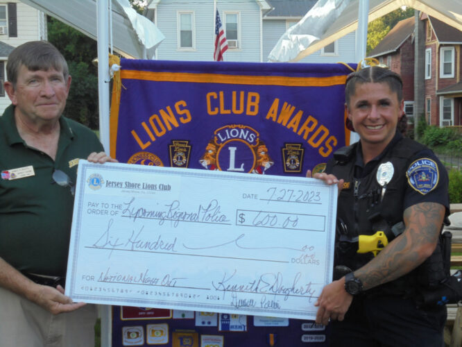JS Lions donate to Lyco Regional Police | News, Sports, Jobs - Vimarsana News