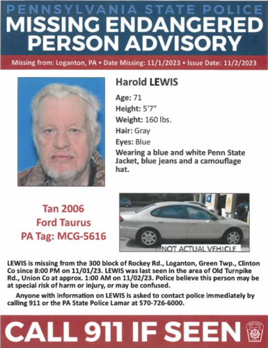 PSP search for missing Loganton man | News, Sports, Jobs - Vimarsana News