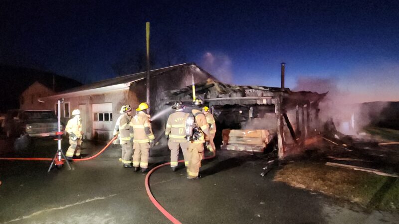 Fire near Rote destroys garage | News, Sports, Jobs - Vimarsana News