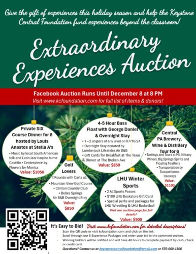 Keystone Central Foundation hosts online Holiday Experience Auction until Dec. 8 | News, Sports, Jobs - Vimarsana News