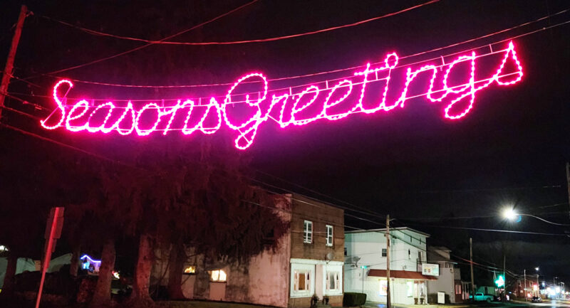 Bringing 'new light' to Avis: Foundation grant, fundraising lead to new poles, holiday decorations | News, Sports, Jobs - Vimarsana News