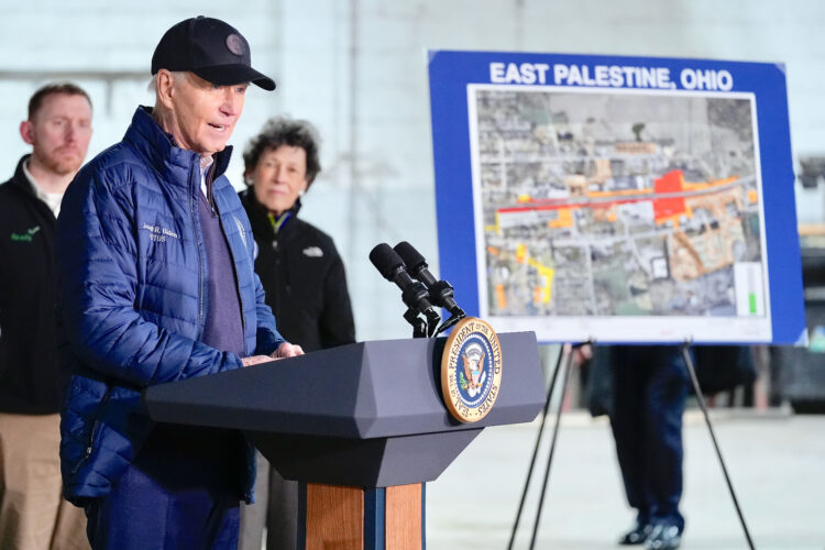 'NOT DONE YET':Biden surveys cleanup effort in East Palestine | News, Sports, Jobs - Vimarsana News