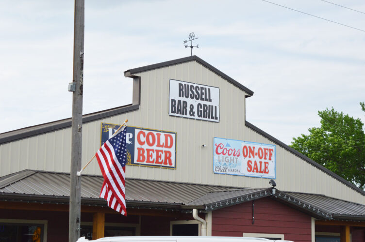 City of Russell handing over bar