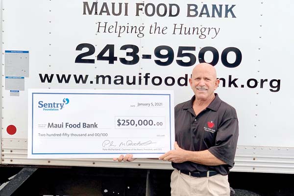 Sentry donates $250K to food bank | News, Sports, Jobs - Vimarsana News