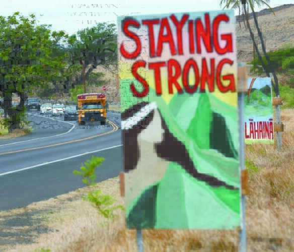 Sorrow, strength reflected in Lahaina's signs | News, Sports, Jobs - Vimarsana News