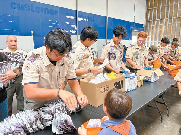 Scouts help pack PPE for fire survivors | News, Sports, Jobs - Vimarsana News