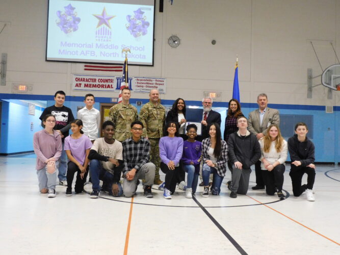 Minot AFB schools honored with Purple Star Award | News, Sports, Jobs - Vimarsana News