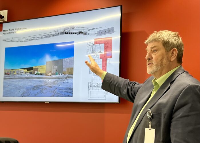 Minot North High School construction makes progress | News, Sports, Jobs - Vimarsana News
