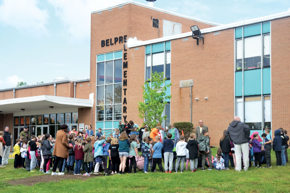 Belpre students belatedly plant tree for Arbor Day | News, Sports, Jobs - Vimarsana News